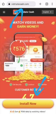 Download vidmate cash app