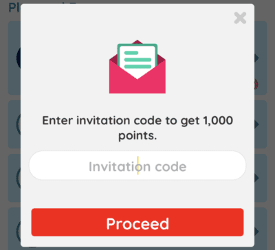 Enter Coinplix invitation code 