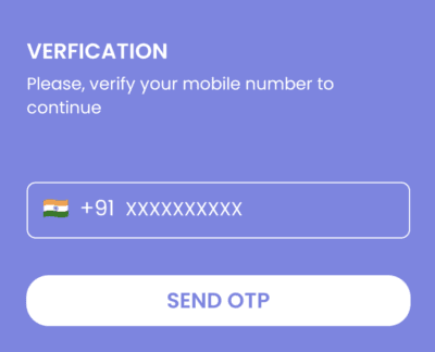 Verify your mobile number and Enter Rewardx Referral Code