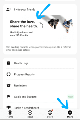 Healthifyme refer and earn