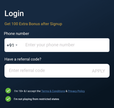 Enter aio games Referral code 