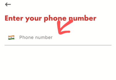 Enter Mobile number 
