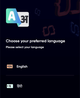Choose your Preferred Language