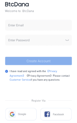 Enter your email and password 