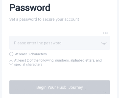 Set a Strong password 