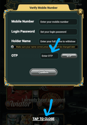Enter Your Mobile number