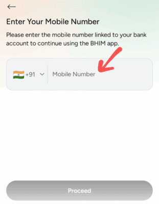 Enter your mobile number 