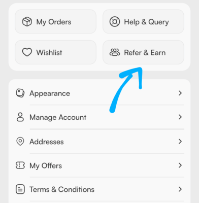 Knot Referral code is "MANZU". Get ₹250 + Refer 4 Knot Refer and Earn