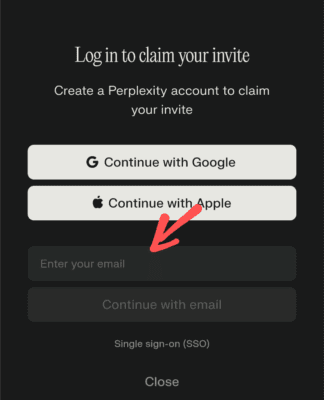 comet Referral code, Link. Get perplexity pro for free 2 Create an account