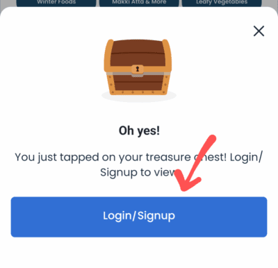 Milkbasket Referral code is GRZN12. Get ₹50 off 2 Click on login/signup