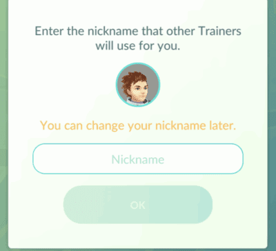 Add your nick name