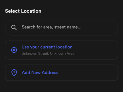 select your location