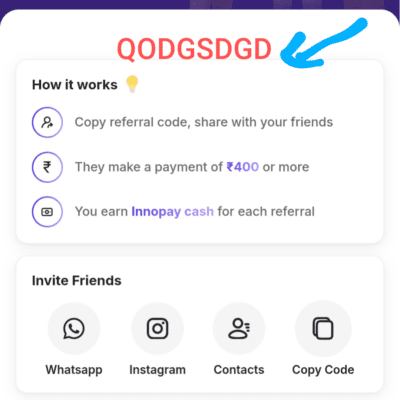 Innopay Referral code 