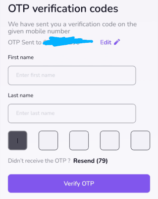 Qoneqt app Referral code is 0068510439925077. Refer and Earn 3 Enter first name and last name