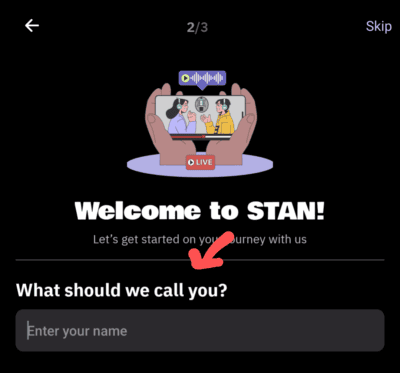 Enter your name