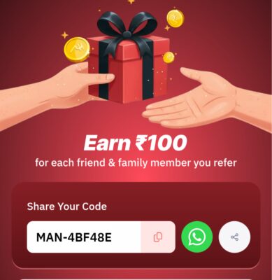 Delhivery Referral Code 2026: MAN-4BF48E (Get ₹100 Off Courier) 4 Delhivery refer and earn 100 for each friend invite dashboard